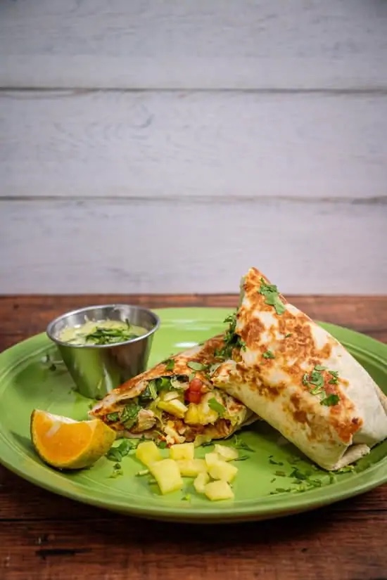 Burrito al pastor de Ventanita Tex Mex